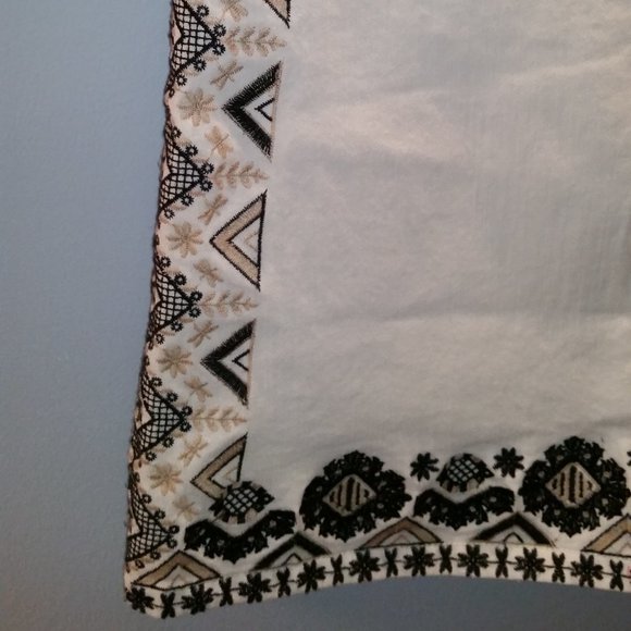 Anthropologie Pilcro and the Letterpress ivory denim skirt NWOT - Picture 4 of 8